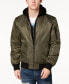 Фото #1 товара Men's Bomber Jacket with Removable Hooded Inset