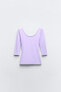 Polyamide t-shirt with round neckline