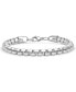 Men's Stainless Steel Thick Round Box Link Bracelet
