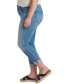 ფოტო #3 პროდუქტის Plus Size Carter Mid Rise Girlfriend Jeans
