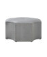 Fiorella Upholstered Octagon Cocktail Ottoman with Nailhead Trim