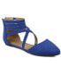 ფოტო #1 პროდუქტის Women's Marlee Strappy Pointed Toe Flats