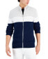 Фото #1 товара Men's Cotton Colorblocked Full-Zip Sweater, Created for Macy's