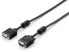 Фото #1 товара Equip HD15 VGA Extension Cable - 1.0m - 1 m - VGA (D-Sub) - VGA (D-Sub) - Male - Female - Black