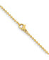Yellow IP-plated 2mm Ball Chain Necklace