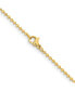 ფოტო #2 პროდუქტის Yellow IP-plated 2mm Ball Chain Necklace