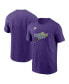 Фото #1 товара Men's Purple Tampa Bay Rays Cooperstown Collection Team Logo T-Shirt