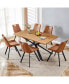 Фото #9 товара 63" Oak Dining Table Set for 4-6 People