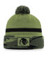 Фото #1 товара Men's Camo Chicago Blackhawks Military-Inspired Appreciation Cuffed Knit Hat with Pom