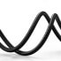 Kabel przewód audio AUX wtyczka prosta minijack 3.5 mm 1m czarny