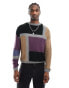 Reclaimed Vintage unisex spliced patchwork jumper in multi