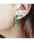 The Lover Malachite Clover Dangle Earrings