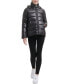 Women's High-Shine Hooded Puffer Coat