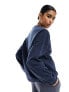 Miss Selfridge Chamonix oversized sweat in navy