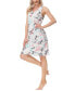 ფოტო #4 პროდუქტის Women's Printed V-neck Sleepshirt Nightgown