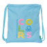 Фото #1 товара Сумка-рюкзак на веревках Benetton Spring Небесный синий 35 x 40 x 1 cm