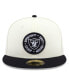 ფოტო #4 პროდუქტის Men's Cream and Black Las Vegas Raiders 2022 Inspire Change 59FIFTY Fitted Hat