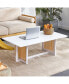 Фото #1 товара Solid Wood and Rattan Coffee Table Set