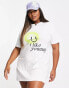 New Girl Order Plus I like you graphic print oversized t-shirt dress