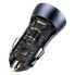Szybka ładowarka samochodowa USB-C + USB 40W Golden Contactor Pro szary