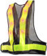 Фото #5 товара kwmobile LED Reflective Safety Vest with 16 Red LED Lamps, Reflective Strips, Safety Vest for e.g. Jogging, Riding, yellow, 38791.06_m001248