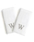 Bookman Gold Font Monogrammed Luxury 100% Turkish Cotton Novelty 2-Piece Hand Towels, 16" x 30"