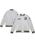 ფოტო #2 პროდუქტის Men's White Chicago White Sox City Collection Satin Full-Snap Varsity Jacket