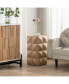 23.62" Height Three-Dimensional Embossed Pattern Design Retro Coffee Table Retro Furniture