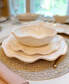 Perlette Cream Melamine 12-Pc. Dinnerware Set