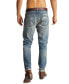 Фото #2 товара Men's Slim Straight Distressed Jeans