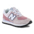 Фото #1 товара Кеды New Balance Jr GC574DH2ых Описание: Кеды для девочек New Balance из серии 574. Верх обуви изготовлен из замши, синтетики и текстильных материалов. Промежуточная подошва оснащена легким пеном EVA, обеспечивающим ощущение легкости и амортизацию. Резиновая подошва. Цвет: розовый. Категория товара: Подборки > Детская спортивная обувь Тип товара: Кеды.