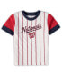 Фото #3 товара Toddler Boys White, Red Washington Nationals Position Player T-shirt and Shorts Set