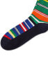 ფოტო #2 პროდუქტის Men's Striped Crew Socks