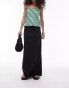 Фото #1 товара Topshop Casual Twill Drawstring Skirt in black