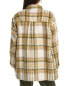 Monrow Plaid Flannel Jacket Women's