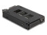 Delock 47005 - 2.5" - Storage drive tray - Micro SAS - SATA - U.2 - Black - Silver - Metal
