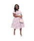 ფოტო #1 პროდუქტის Plus Size 1950s Cotton Alexis Short Sleeve Swing Dress