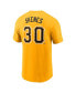 Фото #1 товара Men's Paul Skenes Gold Pittsburgh Pirates Fuse Name Number T-Shirt