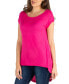 Scoop Neck High Low T-Shirt