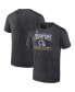 ფოტო #1 პროდუქტის Men's Heathered Charcoal Los Angeles Rams Super Bowl LVI Champions Hometown Game Plan T-shirt