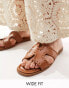 Фото #1 товара RAID Wide Fit Ginerva flat sandals in tan