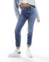 Фото #8 товара River Island sculpt mom jean in midwash blue