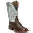 Фото #2 товара Tony Lama Castillo Square Toe Cowboy Mens Blue Casual Boots EP6093