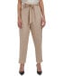 ფოტო #1 პროდუქტის Women's Linen-Blend Tie Waist Pants