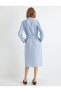 Фото #29 товара Gömlek Elbise Cep Detaylı Kemerli Düğmeli Ecovero® Viscose