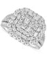 ფოტო #1 პროდუქტის Diamond Mixed-Cut Halo Engagement Ring (2 ct. t.w.) in 14k White Gold