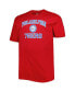 ფოტო #3 პროდუქტის Men's Red Philadelphia 76ers Big and Tall Heart and Soul T-shirt