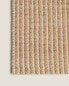 Non-slip jute rug