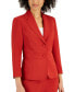 Фото #4 товара Классический костюм Le Suit из крепа с пиджаком на две кнопки и брюками, размеры для женщин обычные и маленькие