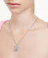 Фото #5 товара Swarovski silver-Tone Disney Minnie Mouse Crystal Pendant Necklace, 16-1/2" + 3" extender
